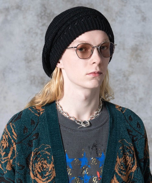 glamb（グラム）の「Reversible Knit Beret / リバーシブルニットベレー（ハンチング/ベレー帽・メンズ・ネイビー/ブラック・FREE）」の7枚目の写真