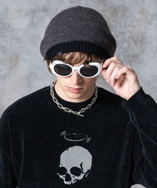 glamb（グラム）の「Reversible Knit Beret / リバーシブルニットベレー（ハンチング/ベレー帽・メンズ・ネイビー/ブラック・FREE）」の10枚目の写真