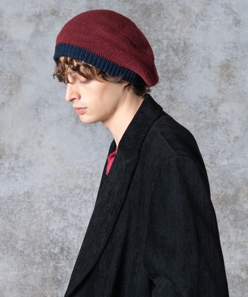 glamb（グラム）の「Reversible Knit Beret / リバーシブルニットベレー（ハンチング/ベレー帽・メンズ・ネイビー/ブラック・FREE）」の14枚目の写真