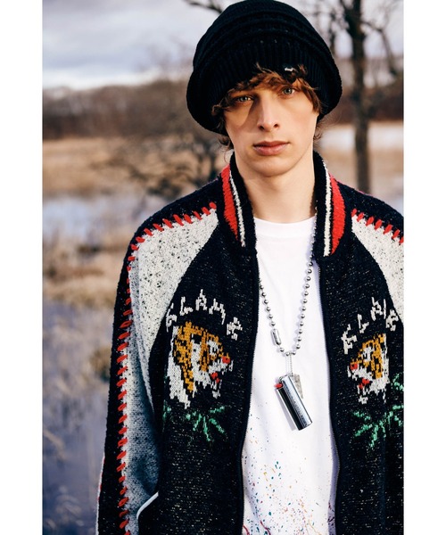 glamb（グラム）の「Reversible Knit Beret / リバーシブルニットベレー（ハンチング/ベレー帽・メンズ・ネイビー/ブラック・FREE）」の15枚目の写真