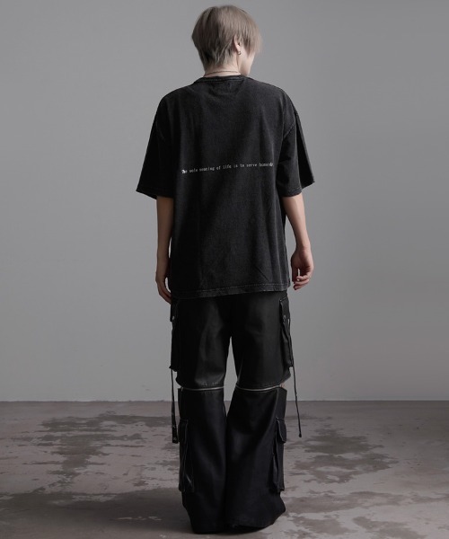 SILVER BULLET（シルバーバレット）の「『CavariA/キャバリア』スノーウォッシュ加工箔プリント半袖TEE（Tシャツ/カットソー・メンズ・C/B/A・L/M）」の9枚目の写真