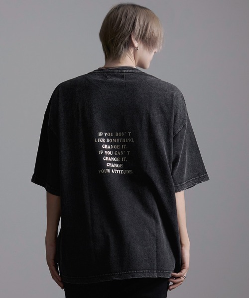 SILVER BULLET（シルバーバレット）の「『CavariA/キャバリア』スノーウォッシュ加工箔プリント半袖TEE（Tシャツ/カットソー・メンズ・C/B/A・L/M）」の12枚目の写真