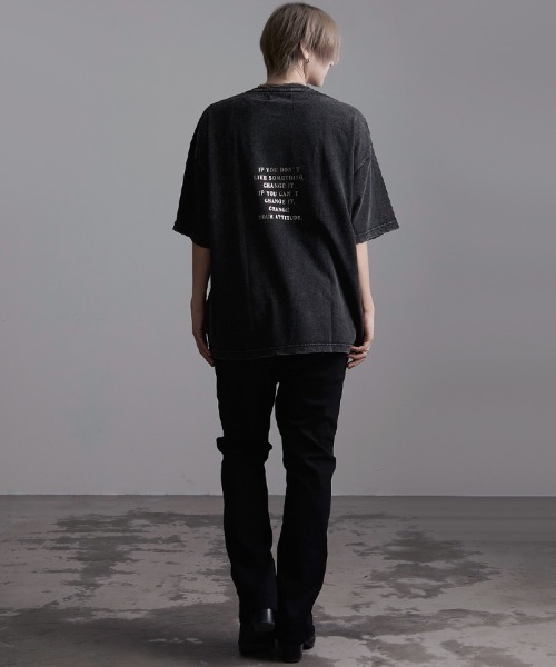 SILVER BULLET（シルバーバレット）の「『CavariA/キャバリア』スノーウォッシュ加工箔プリント半袖TEE（Tシャツ/カットソー・メンズ・C/B/A・L/M）」の15枚目の写真