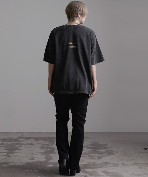 SILVER BULLET（シルバーバレット）の「『CavariA/キャバリア』スノーウォッシュ加工箔プリント半袖TEE（Tシャツ/カットソー・メンズ・C/B/A・L/M）」の21枚目の写真