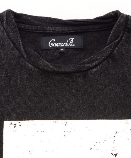 SILVER BULLET（シルバーバレット）の「『CavariA/キャバリア』スノーウォッシュ加工箔プリント半袖TEE（Tシャツ/カットソー・メンズ・C/B/A・L/M）」の22枚目の写真
