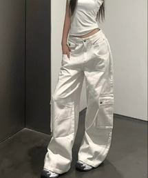 レディースデニムワークパンツ
