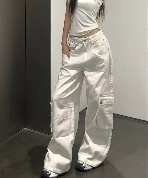 REBALANCE(リバランス)の「レディースデニムワークパンツ(デニムパンツ・レディース・A・LARGE/MEDIUM)」の1枚目の写真