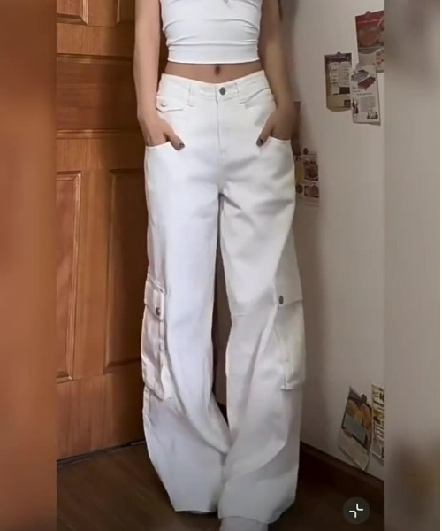 REBALANCE(リバランス)の「レディースデニムワークパンツ(デニムパンツ・レディース・A・LARGE/MEDIUM)」の3枚目の写真