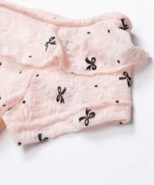 HOOK(フック)の「ワンショルダーシャーリングトップス (SS)(Tシャツ/カットソー・レディース・ピンク/ホワイト・MEDIUM/SMALL)」の15枚目の写真