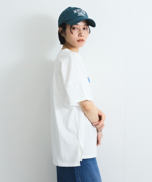 VICKY（ビッキー）の「さがら刺繍ロゴTシャツ≪洗濯機で洗える≫（Tシャツ/カットソー・レディース・ホワイト/グリーン・M）」の18枚目の写真