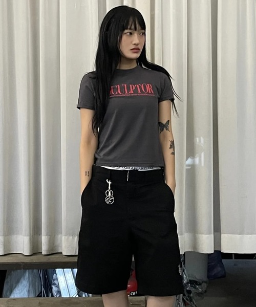 Classic Logo Piping Crop Top（Tシャツ/カットソー）｜SCULPTOR
