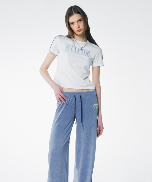 Classic Logo Piping Crop Top（Tシャツ/カットソー）｜SCULPTOR