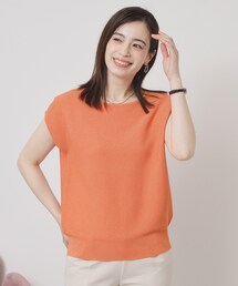 23区オレンジ 半袖ニット 44サイズ 23区オレンジ 半袖ニット 44サイズ