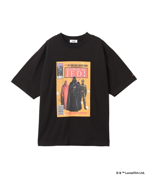 STAR WARS(スターウォーズ)の「atmos x STAR WARS Comic Book #2 T-shirt / アトモス x スターウォーズ コミック ブック 2 Tシャツ 【SP】(Tシャツ/カットソー・メンズ・ブラック・S/M/L/XL/XXL)」の1枚目の写真