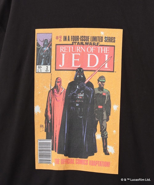 STAR WARS(スターウォーズ)の「atmos x STAR WARS Comic Book #2 T-shirt / アトモス x スターウォーズ コミック ブック 2 Tシャツ 【SP】(Tシャツ/カットソー・メンズ・ブラック・S/M/L/XL/XXL)」の3枚目の写真