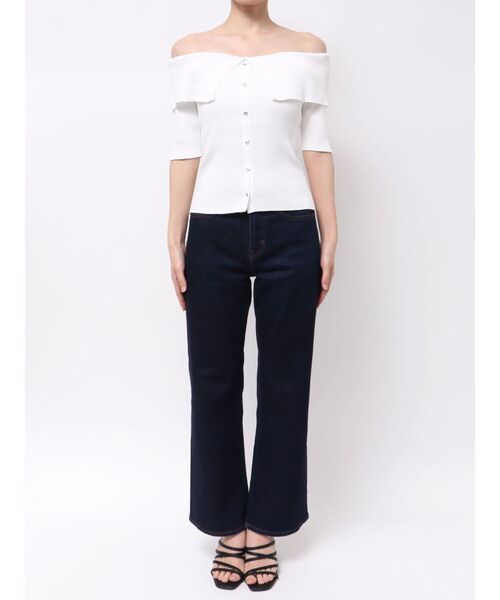 dazzlin(ダズリン)の「2WAYボタンオフショルニットトップス(ニット/セーター・レディース・オフホワイト/グレー/レッド/ピンク・FREE)」の21枚目の写真