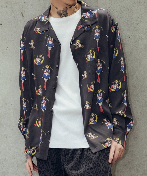 Subciety(サブサエティ)の「Moon light aloha shirt(シャツ/ブラウス・メンズ・ピンク/ブラウン/ブラック・X-LARGE/LARGE/MEDIUM/SMALL)」の2枚目の写真