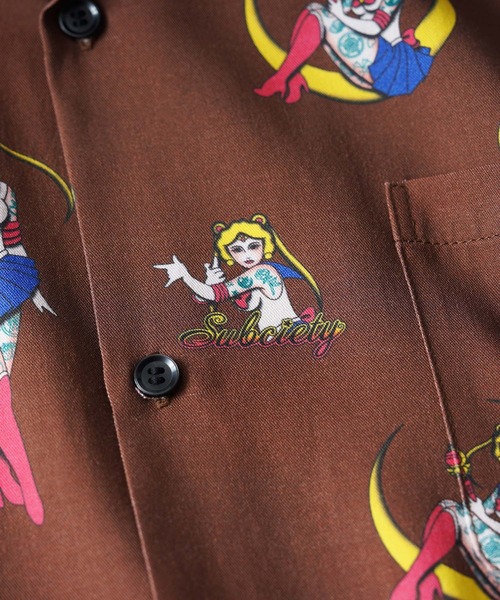 Subciety(サブサエティ)の「Moon light aloha shirt(シャツ/ブラウス・メンズ・ピンク/ブラウン/ブラック・X-LARGE/LARGE/MEDIUM/SMALL)」の12枚目の写真