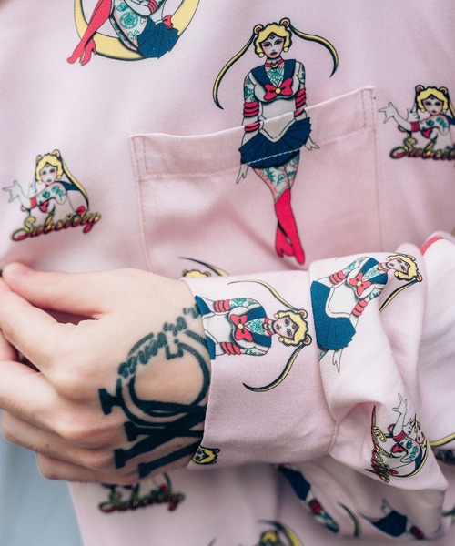 Subciety(サブサエティ)の「Moon light aloha shirt(シャツ/ブラウス・メンズ・ピンク/ブラウン/ブラック・X-LARGE/LARGE/MEDIUM/SMALL)」の6枚目の写真