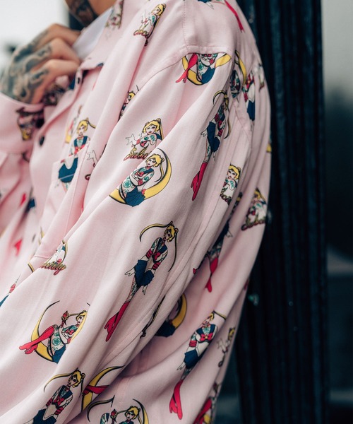 Subciety(サブサエティ)の「Moon light aloha shirt(シャツ/ブラウス・メンズ・ピンク/ブラウン/ブラック・X-LARGE/LARGE/MEDIUM/SMALL)」の5枚目の写真