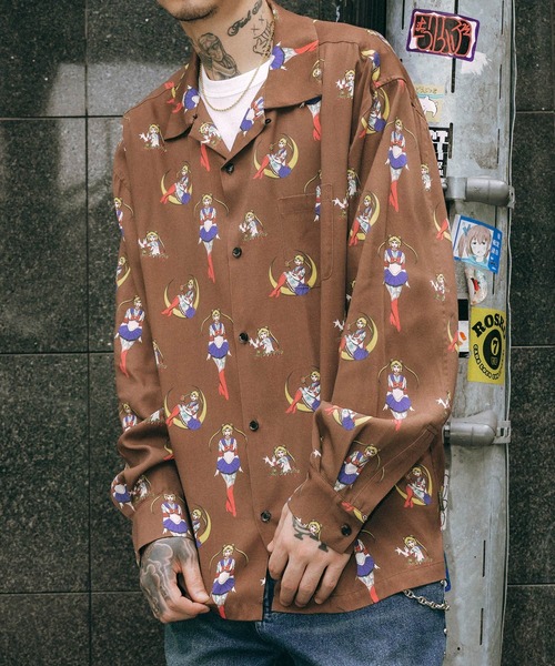 Subciety(サブサエティ)の「Moon light aloha shirt(シャツ/ブラウス・メンズ・ピンク/ブラウン/ブラック・X-LARGE/LARGE/MEDIUM/SMALL)」の9枚目の写真