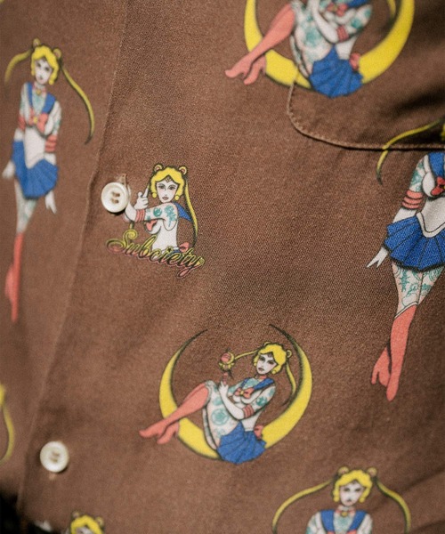 Subciety(サブサエティ)の「Moon light aloha shirt(シャツ/ブラウス・メンズ・ピンク/ブラウン/ブラック・X-LARGE/LARGE/MEDIUM/SMALL)」の21枚目の写真