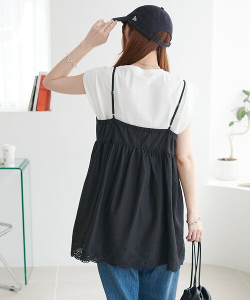 レース使いキャミチュニック（チュニック）｜DISCOAT（ディスコート