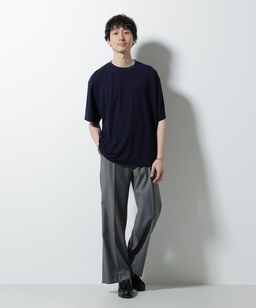 NANO universe(ナノユニバース)の「メランジサーフニットTシャツ半袖(ニット/セーター・メンズ・ブラック/ブラウン/ネイビー・M/S/L)」の19枚目の写真