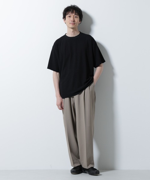 NANO universe(ナノユニバース)の「メランジサーフニットTシャツ半袖(ニット/セーター・メンズ・ブラック/ブラウン/ネイビー・M/S/L)」の13枚目の写真