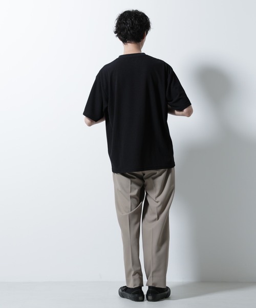 NANO universe(ナノユニバース)の「メランジサーフニットTシャツ半袖(ニット/セーター・メンズ・ブラック/ブラウン/ネイビー・M/S/L)」の4枚目の写真