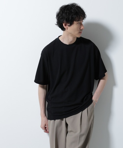 NANO universe(ナノユニバース)の「メランジサーフニットTシャツ半袖(ニット/セーター・メンズ・ブラック/ブラウン/ネイビー・M/S/L)」の22枚目の写真