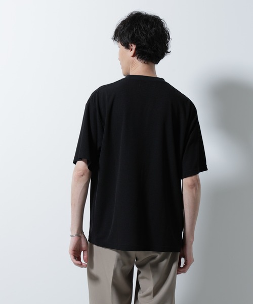 NANO universe(ナノユニバース)の「メランジサーフニットTシャツ半袖(ニット/セーター・メンズ・ブラック/ブラウン/ネイビー・M/S/L)」の11枚目の写真