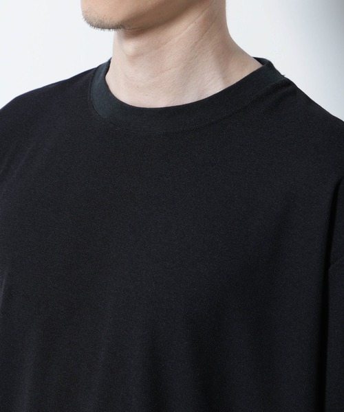 NANO universe(ナノユニバース)の「メランジサーフニットTシャツ半袖(ニット/セーター・メンズ・ブラック/ブラウン/ネイビー・M/S/L)」の16枚目の写真
