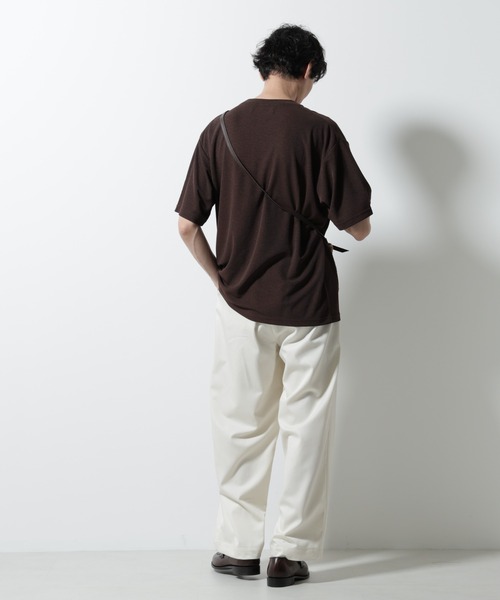 NANO universe(ナノユニバース)の「メランジサーフニットTシャツ半袖(ニット/セーター・メンズ・ブラック/ブラウン/ネイビー・M/S/L)」の18枚目の写真