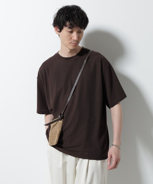 NANO universe(ナノユニバース)の「メランジサーフニットTシャツ半袖(ニット/セーター・メンズ・ブラック/ブラウン/ネイビー・M/S/L)」の12枚目の写真