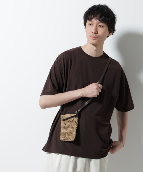 NANO universe(ナノユニバース)の「メランジサーフニットTシャツ半袖(ニット/セーター・メンズ・ブラック/ブラウン/ネイビー・M/S/L)」の14枚目の写真