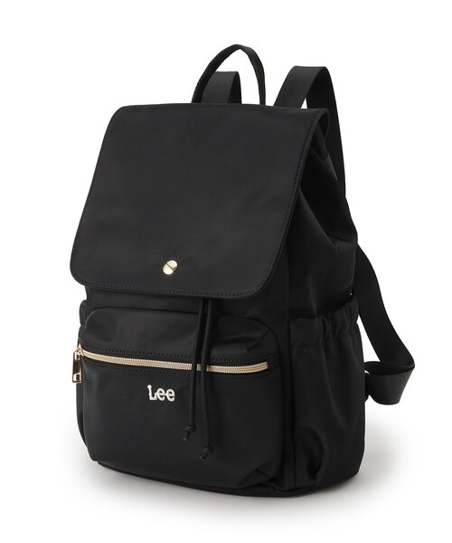Lee（リー）の「【Lee別注／撥水】フラップリュック（バックパック/リュック・レディース・ブラック/アイボリー系7/チャコールグレー・00）」の11枚目の写真
