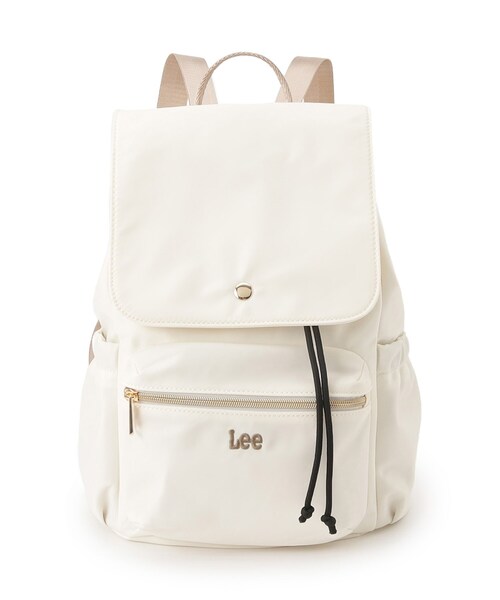 Lee（リー）の「【Lee別注／撥水】フラップリュック（バックパック/リュック・レディース・ブラック/アイボリー系7/チャコールグレー・00）」の13枚目の写真