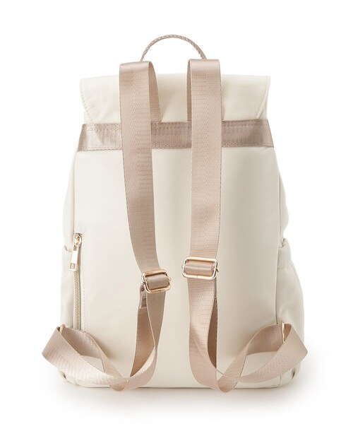 Lee（リー）の「【Lee別注／撥水】フラップリュック（バックパック/リュック・レディース・ブラック/アイボリー系7/チャコールグレー・00）」の15枚目の写真