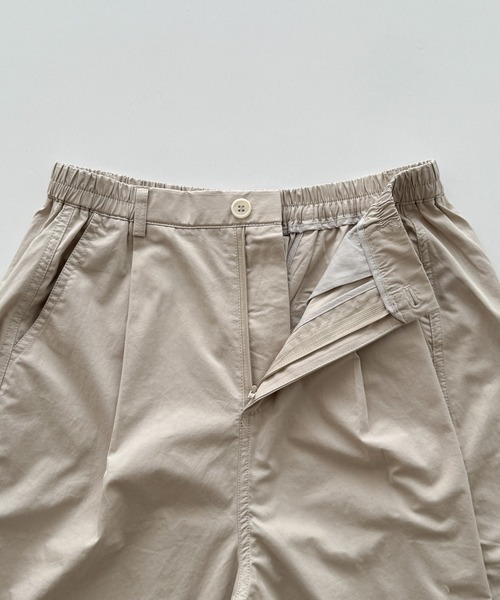 CANAL JEAN（キャナルジーン）の「El mar　コットンタックワイドパンツ（その他パンツ・レディース・ベージュ/ブラック・SMALL/MEDIUM）」の14枚目の写真