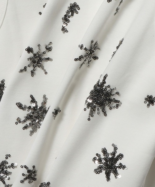 ESTNATION（エストネーション）の「COLUMN / スパングル タンクトップ＜PERMANENT＞（Tシャツ/カットソー・レディース・グレー/ホワイト/ブラック・FREE）」の4枚目の写真