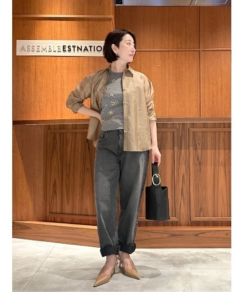 tシャツ COLUMN / スパングル タンクトップ「PERMANENT」 レディース COLUMN / スパングル タンクトップ＜PERMANENT＞（Tシャツ