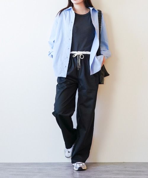 gossip!ロサンゼルス(ゴシップロサンゼルス)の「ウエストフリル ドロストルーズパンツ(その他パンツ・レディース・ブラック/チェック/ピンク・FREE)」の2枚目の写真