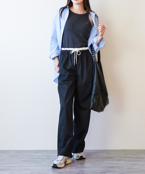 gossip!ロサンゼルス(ゴシップロサンゼルス)の「ウエストフリル ドロストルーズパンツ(その他パンツ・レディース・ブラック/チェック/ピンク・FREE)」の11枚目の写真