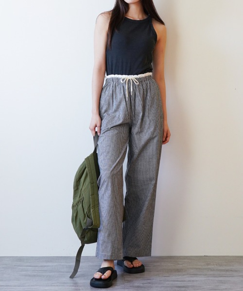 gossip!ロサンゼルス(ゴシップロサンゼルス)の「ウエストフリル ドロストルーズパンツ(その他パンツ・レディース・ブラック/チェック/ピンク・FREE)」の19枚目の写真