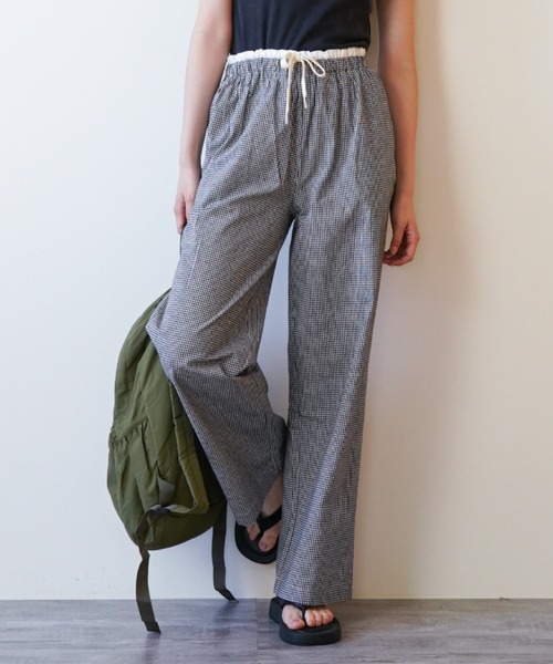 gossip!ロサンゼルス(ゴシップロサンゼルス)の「ウエストフリル ドロストルーズパンツ(その他パンツ・レディース・ブラック/チェック/ピンク・FREE)」の18枚目の写真