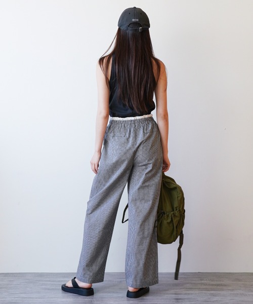 gossip!ロサンゼルス(ゴシップロサンゼルス)の「ウエストフリル ドロストルーズパンツ(その他パンツ・レディース・ブラック/チェック/ピンク・FREE)」の20枚目の写真
