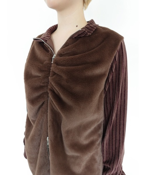 Fur Docking Zip Top/ファードッキングジップトップ（その他トップス