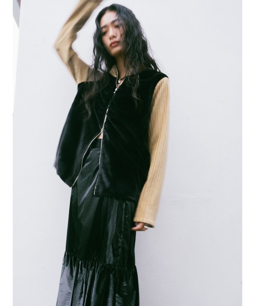 Fur Docking Zip Top/ファードッキングジップトップ（その他トップス