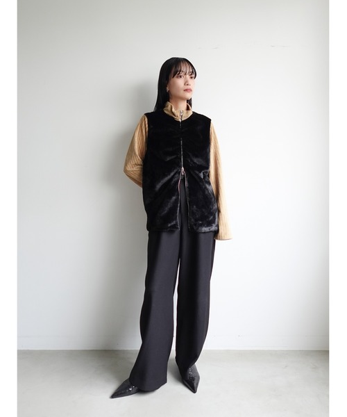 Fur Docking Zip Top/ファードッキングジップトップ（その他トップス